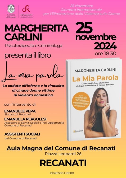 Presentazione del libro della Dott.ssa Margherita Carlini - 25/11