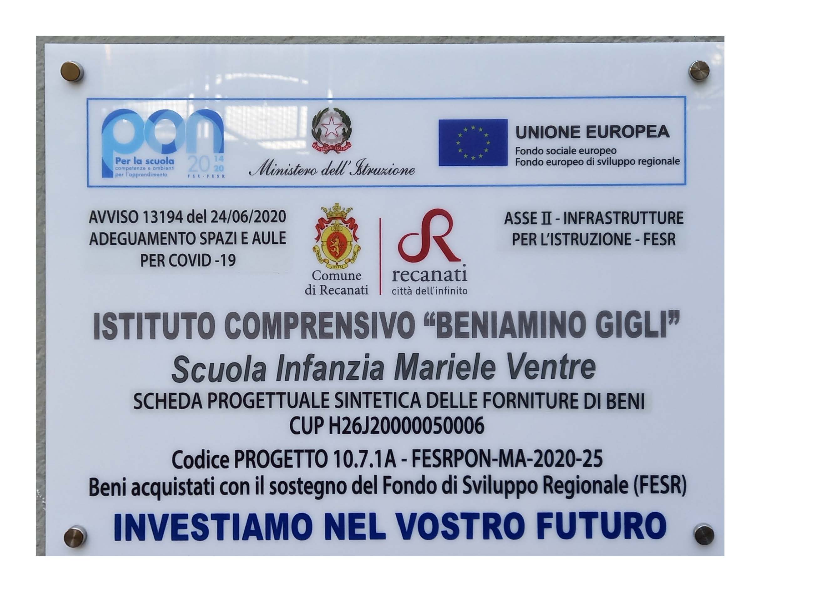 Scuola Infanzia Mariele Ventre Targa