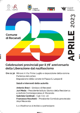 Manifesto celebrazioni provinciali - 25 aprile
